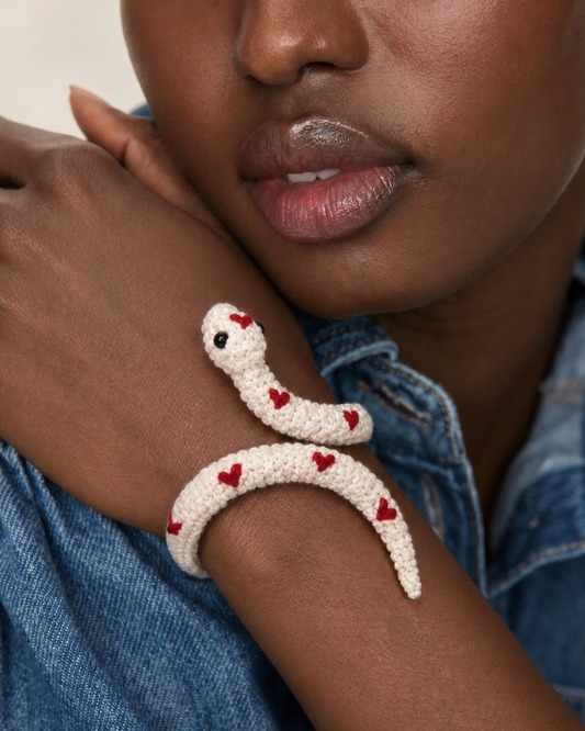 Snake Wrap Crochet Bracelet Pattern