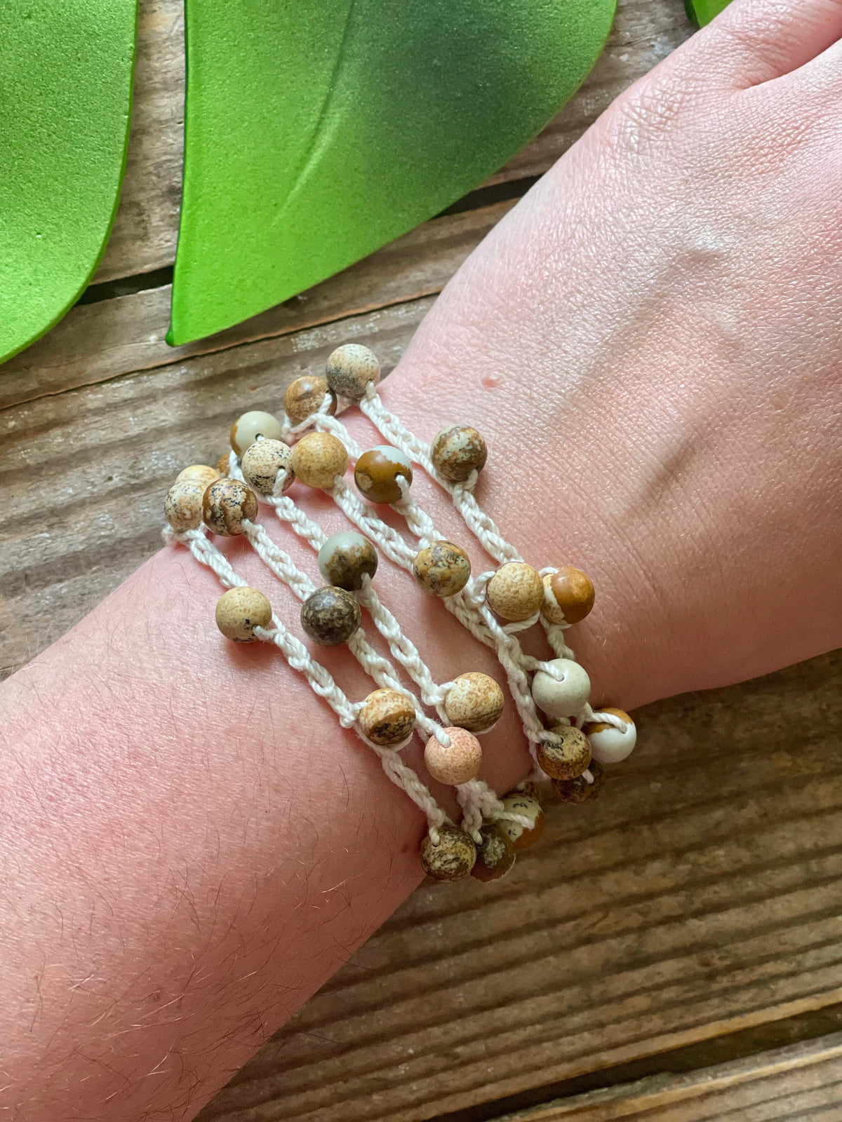 Beaded Crochet Bracelet Pattern 2-in-1