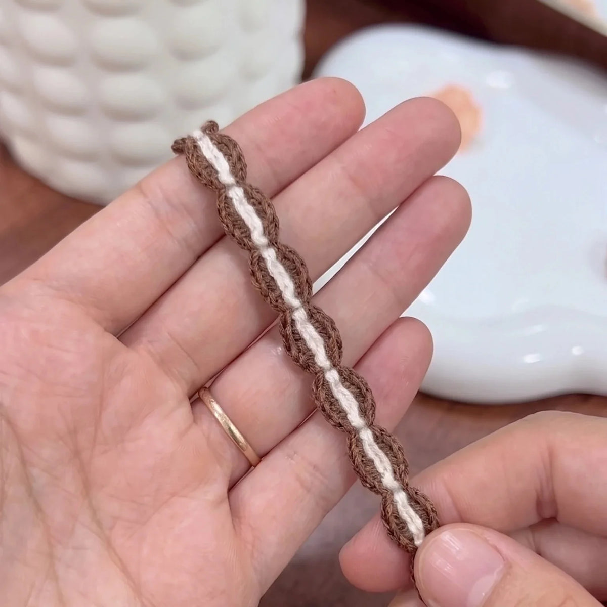 Twisted Duo Crochet Bracelet Pattern