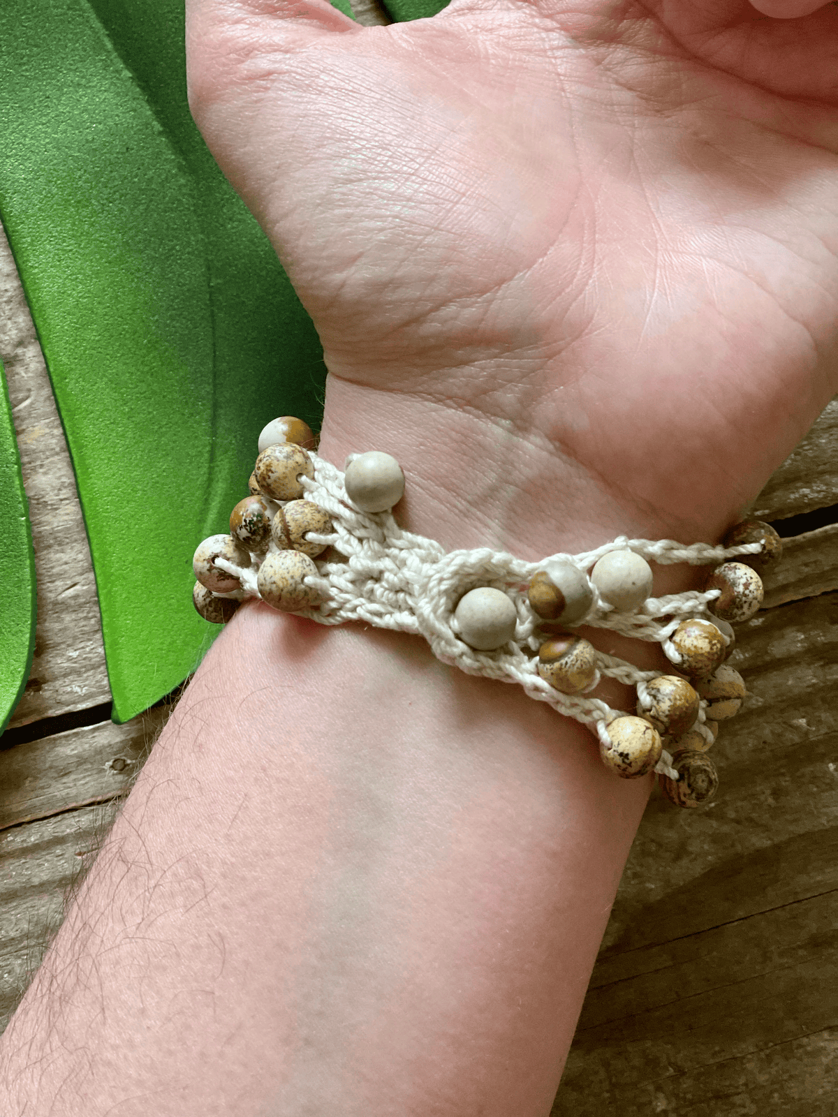 Beaded Crochet Bracelet Pattern 2-in-1