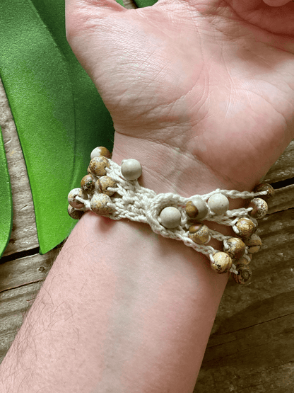 Beaded Crochet Bracelet Pattern 2-in-1