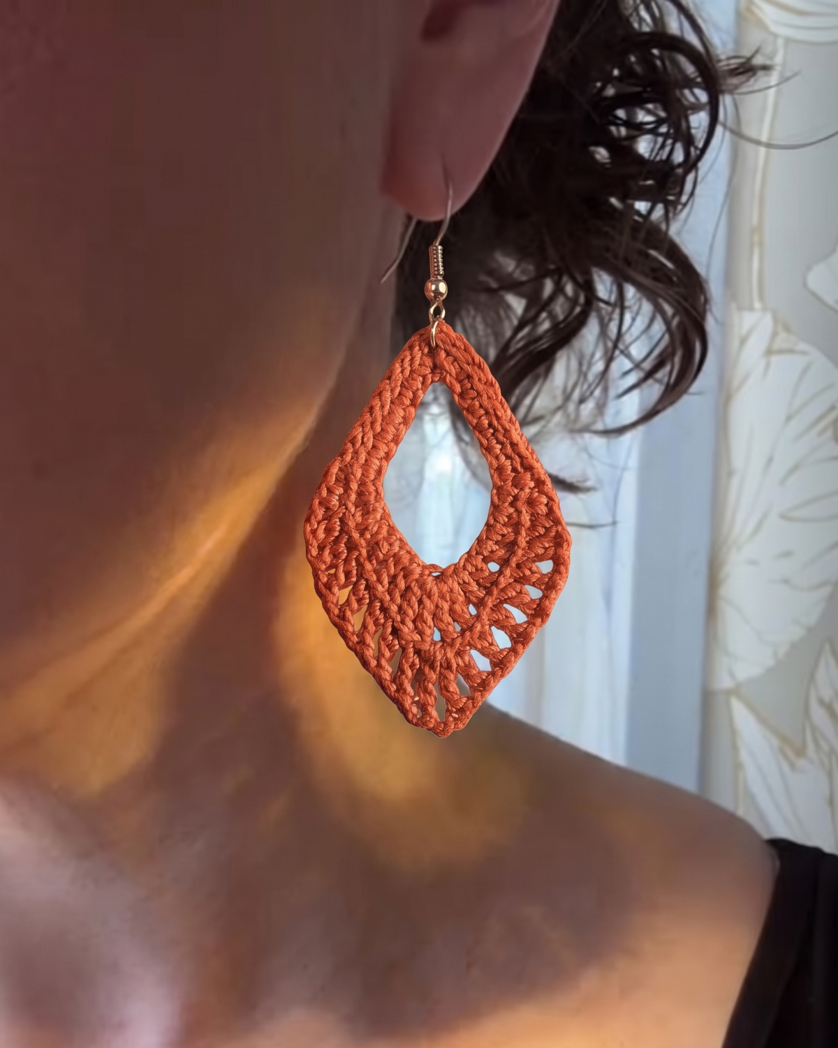 ✨ Elegant Crochet Drop Earrings Pattern