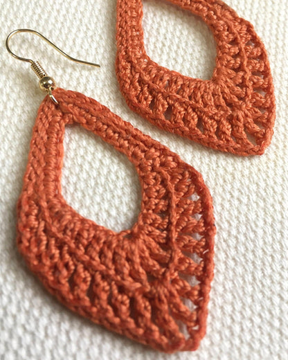✨ Elegant Crochet Drop Earrings Pattern