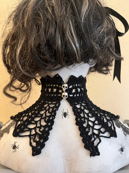Gothic Crochet Collar Pattern 🖤🕷️