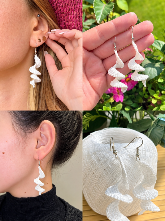Spiral Earrings Crochet Pattern