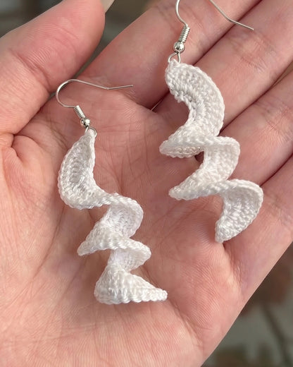 Spiral Earrings Crochet Pattern