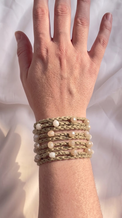 Crochet Wrap Bracelet & Mini Wrist Wallet Pattern 2-in-1  – No Sewing!