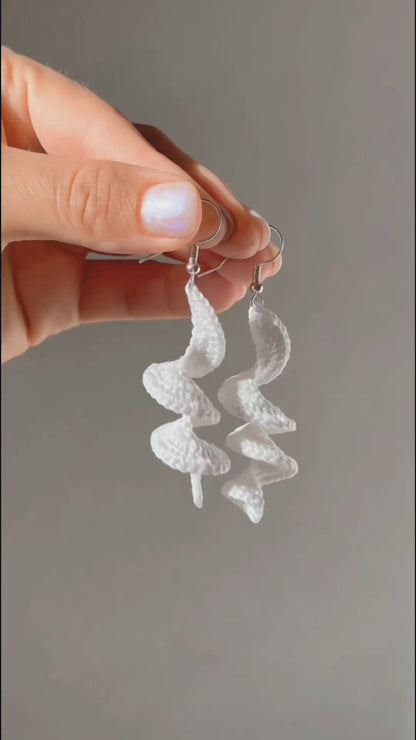 Spiral Earrings Crochet Pattern